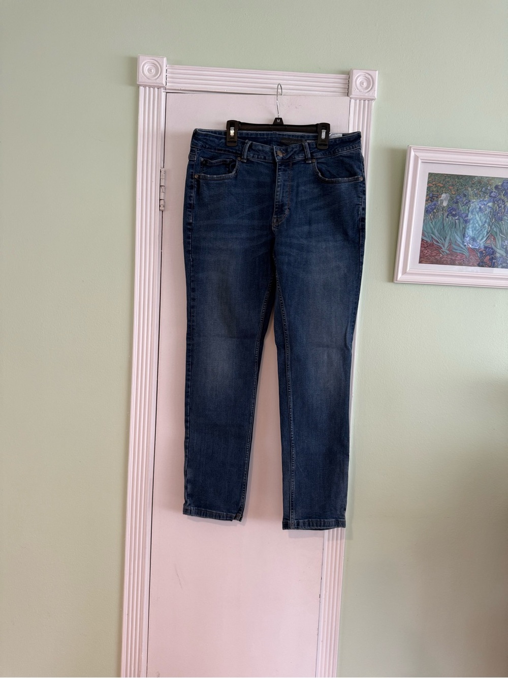 DKNY Men’s Slim Straight Dark Blue Jeans